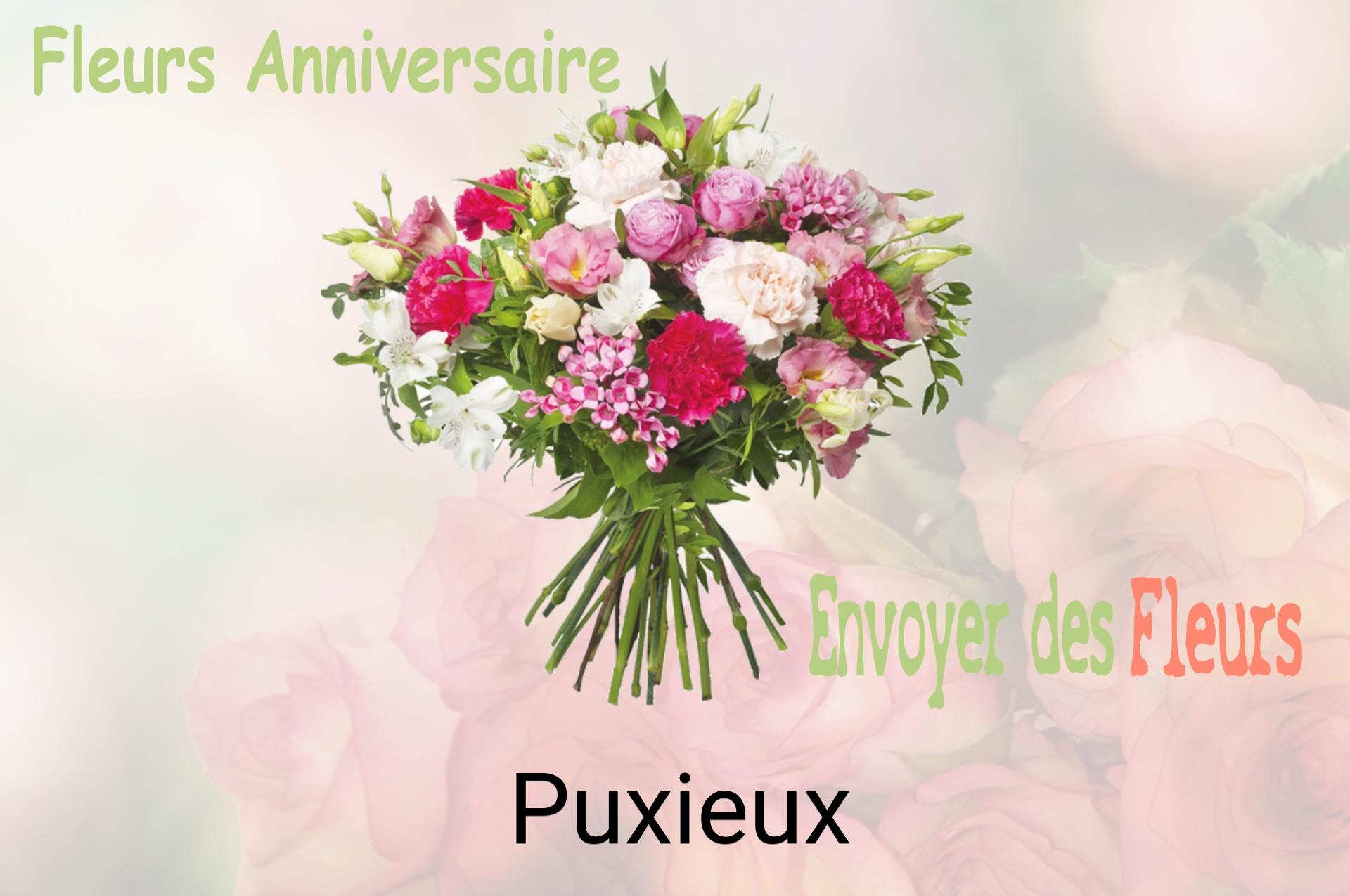 Bouquet de fleurs d’anniversaire livré à Puxieux